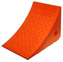 Orange Urethane Wheel Chock